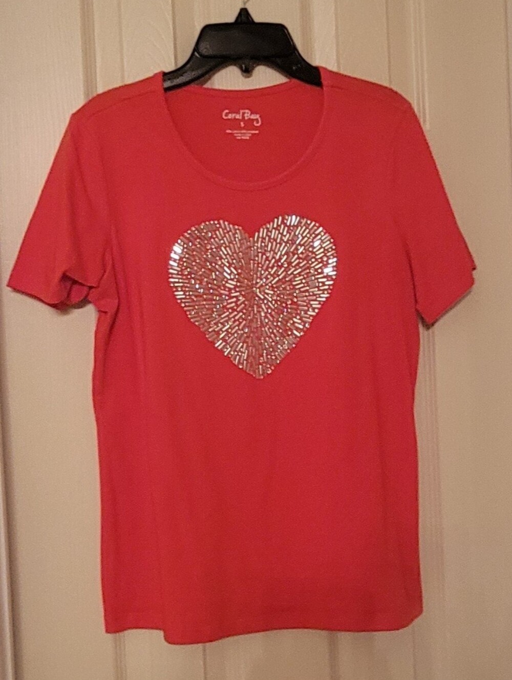 Coral Bay Pink Short-Sleeve Heart Tee
